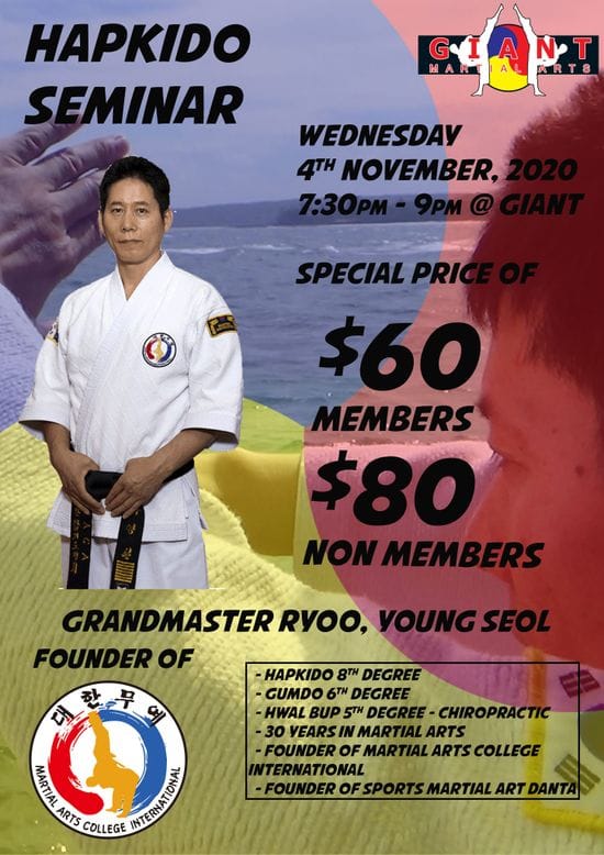 Hapkido Seminar with Grandmaster Ryoo